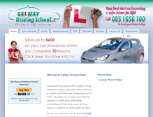 Tablet Screenshot of galwaydrivingschool.com